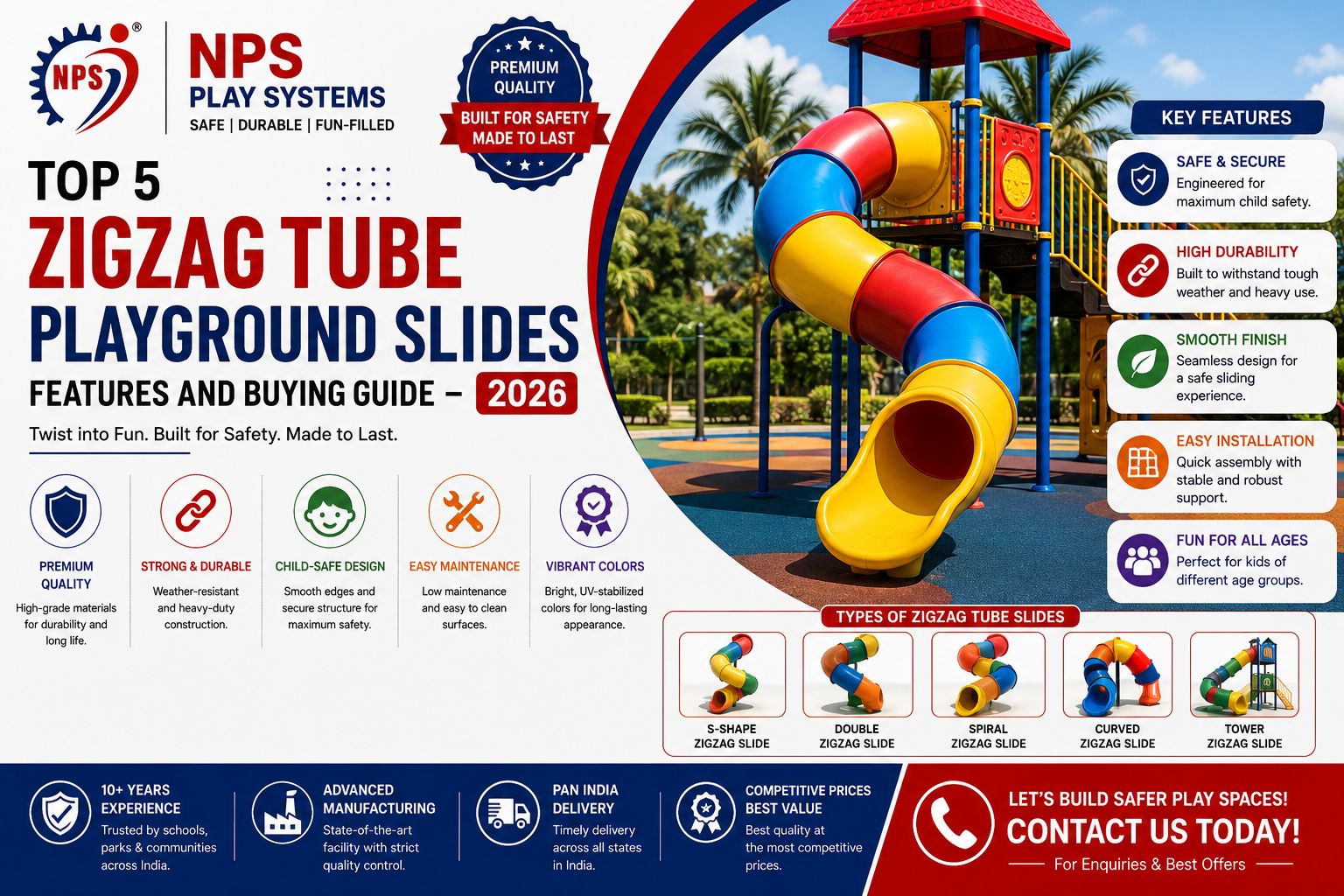  Top 5 Zigzag Tube Playground Slides Features And Buying Guide 2026