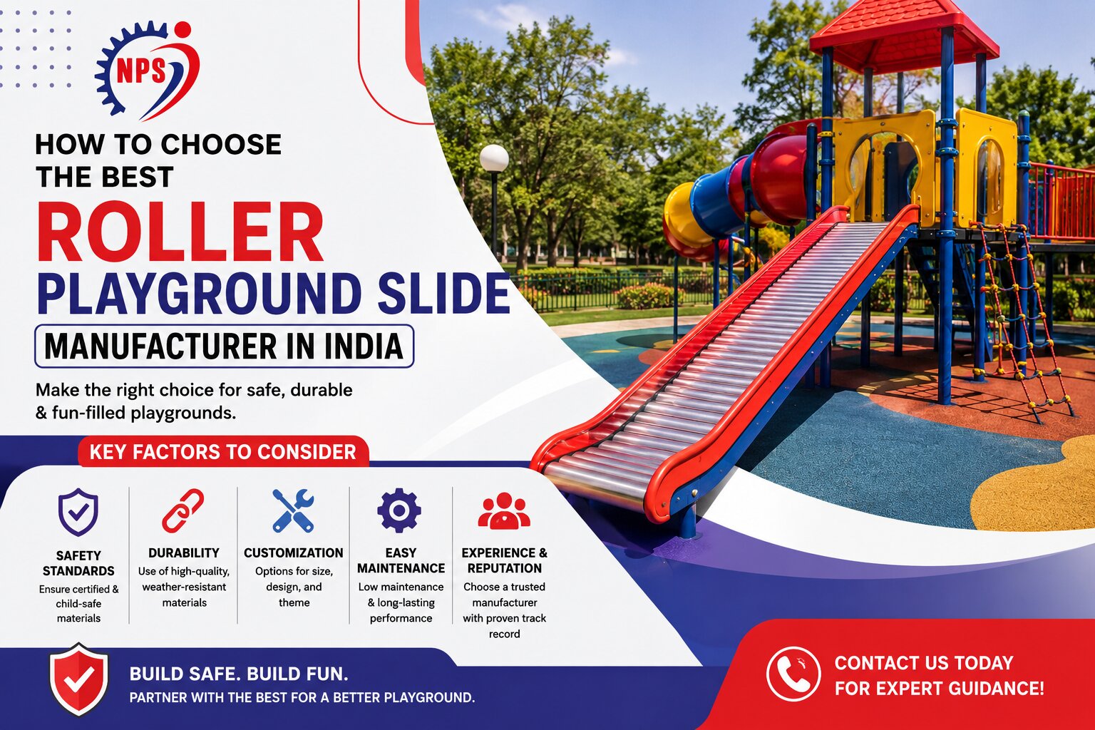 How to Choose the Best Roller Playground Slide Manufacturer in India